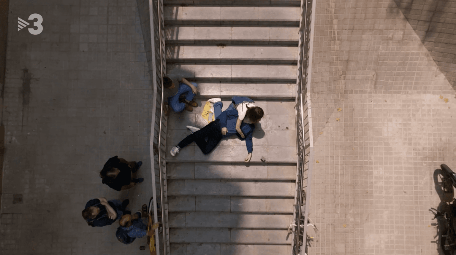 Imágen aérea de una pelicula de cine heca con un dron